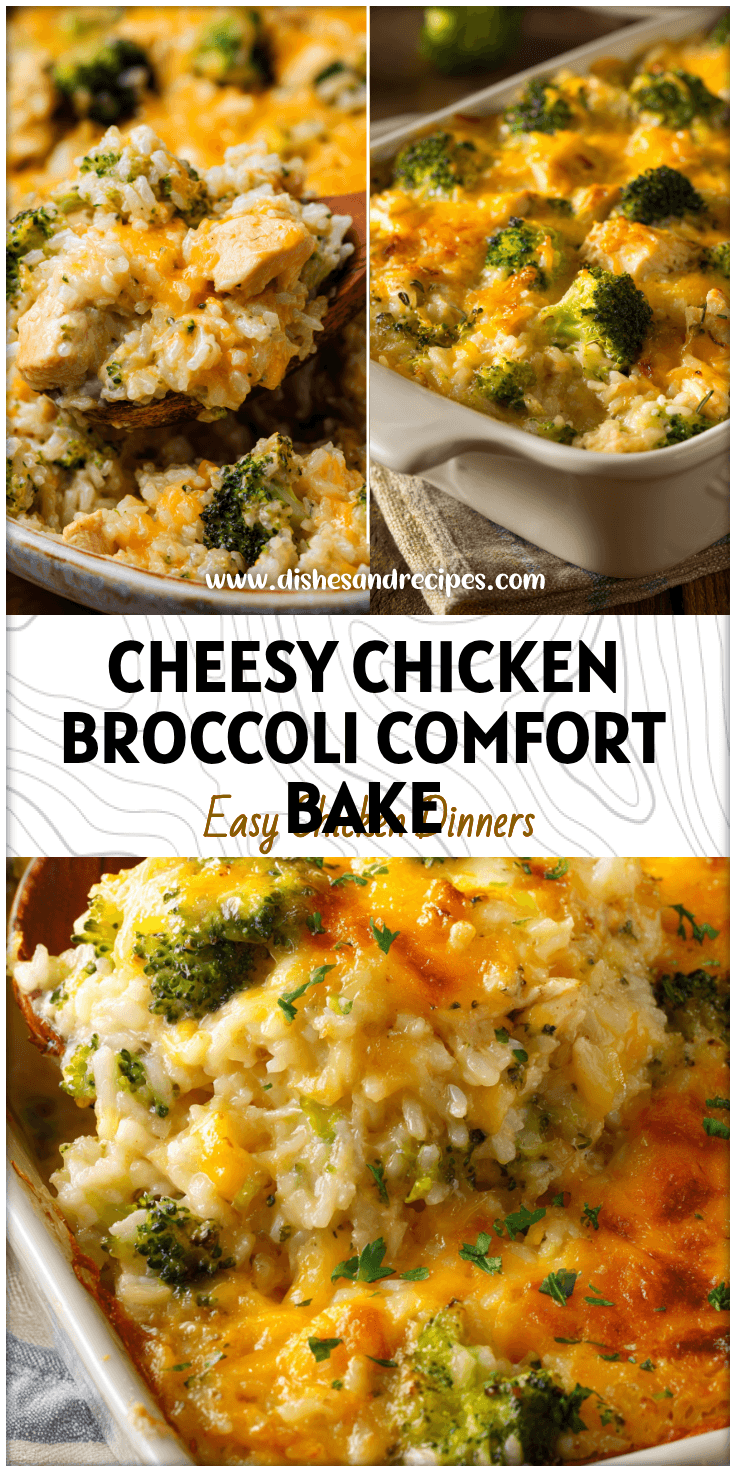Cheesy Chicken Broccoli Rice Bake – Family Friendly Comfort Dinner